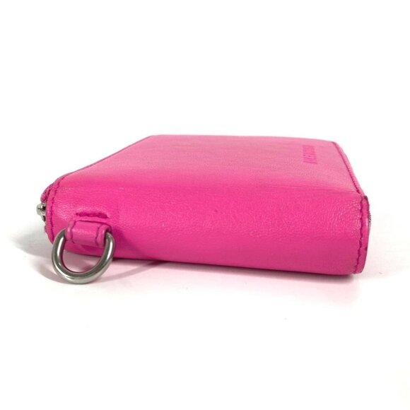 BALENCIAGA 659224 Compact wallet With logo strap Zip Around Folded wallet - Picture 12 of 14